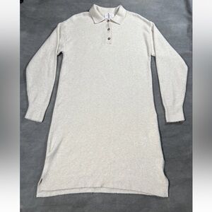 Zara Cream Long Sleeve Sweater Dress Teen Girl 13-14Y